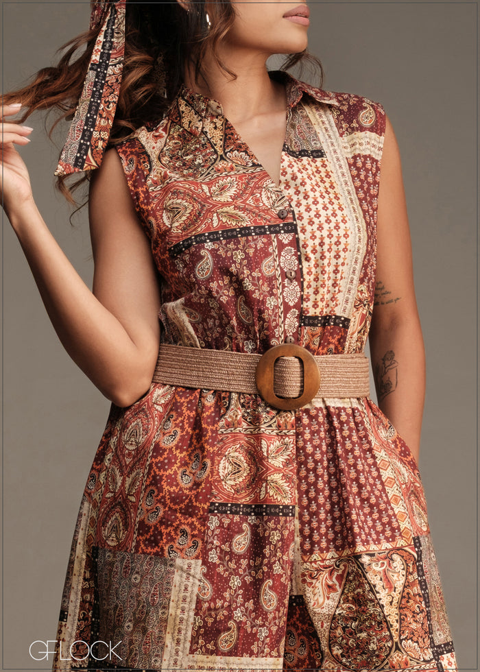 Printed Jumpsuit - women’s jumpsuit alternate view - GFLOCK Sri Lanka