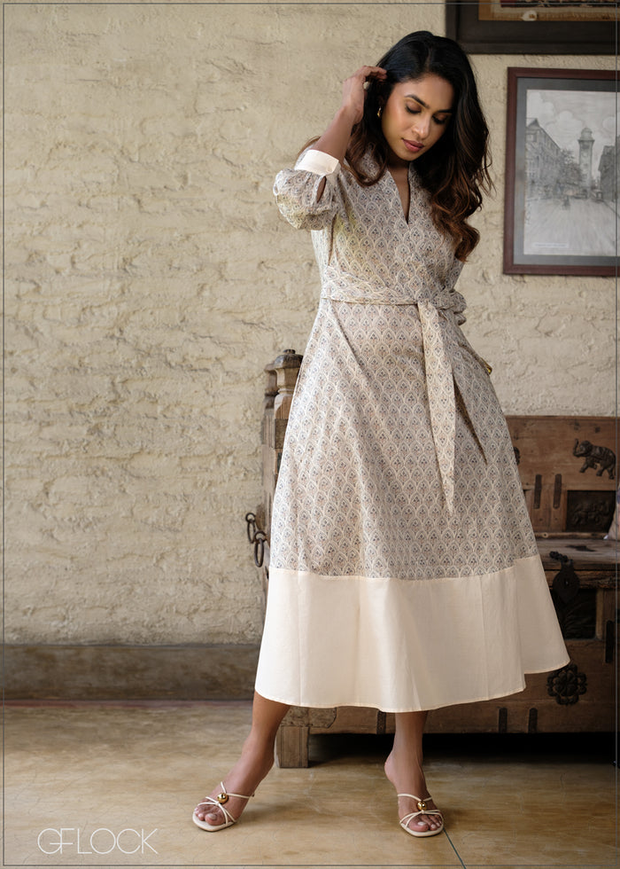 Printed Shirt Dress - 100826