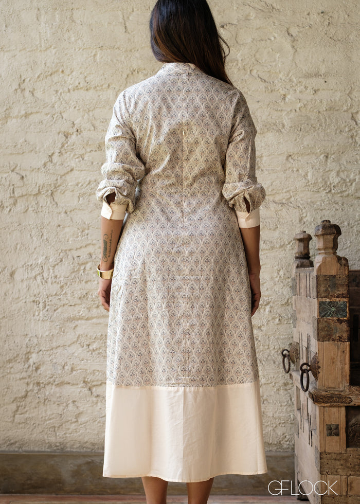 Printed Shirt Dress - 100826