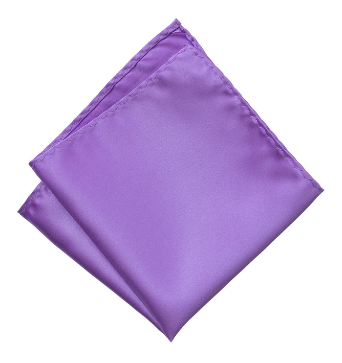 Purple Pocket Square. Solid Color Satin Finish, No Print, by Cyberoptix