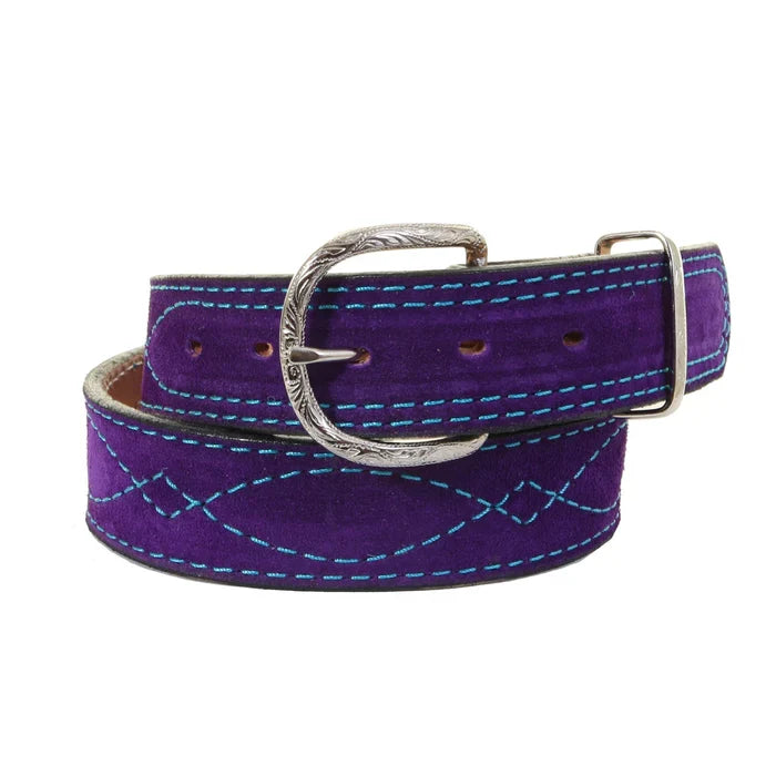 Purple Suede Belt