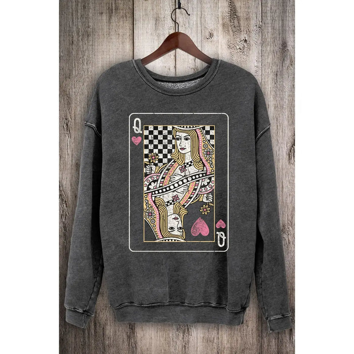 Queen Card Mineral Sweatshirts