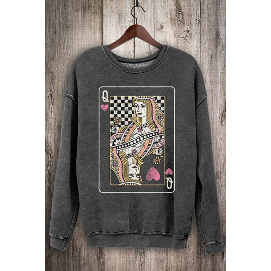 Queen Card Mineral Sweatshirts