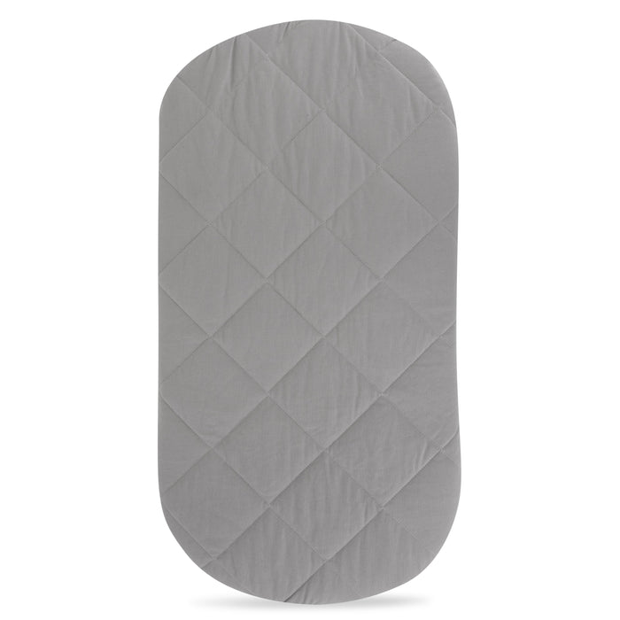 Quilted Waterproof Bassinet Sheet with Heat Protection - Grey