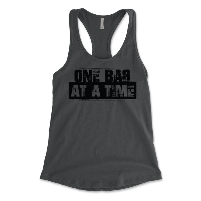 Racer Back "One Bag at a Time" T-Shirt - Brotherhood Cornhole