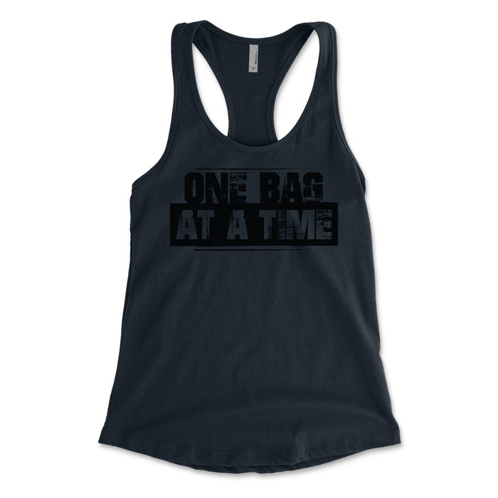 Racer Back "One Bag at a Time" T-Shirt - Brotherhood Cornhole