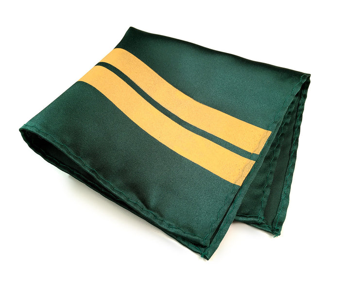 pale sun yellow on emerald green square