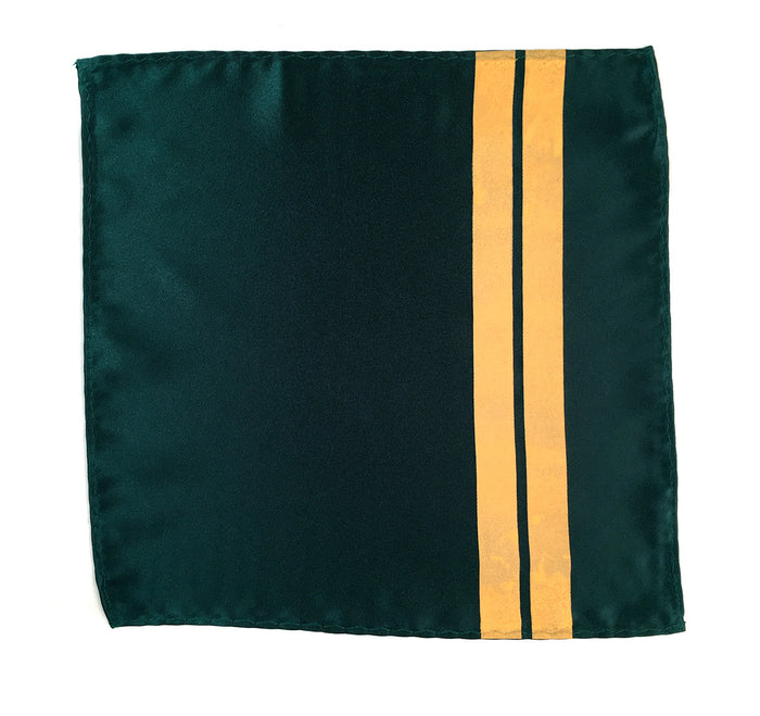 pale sun yellow on emerald green square