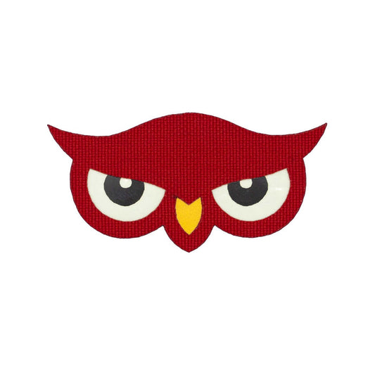 "Red Owl" Glow - In - The - Dark Embroidered Velcro Patch - Brotherhood Cornhole