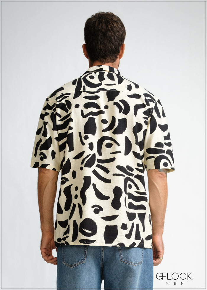 Revere Collar Short Sleeve Shirt - 260426