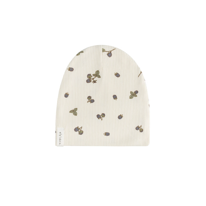 Ribbed Cotton - Raspberries Collection - Beanie