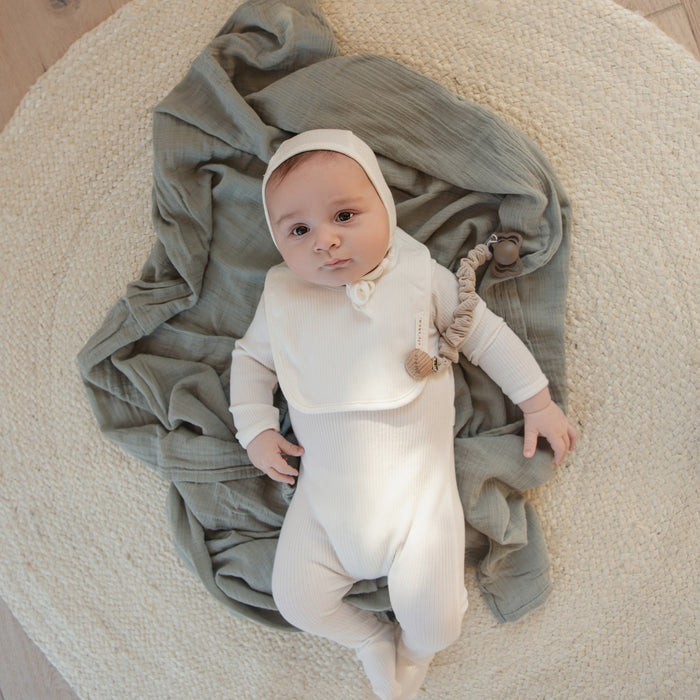 Ribbed Cotton - Solid Ribbed Collection Paci Clips