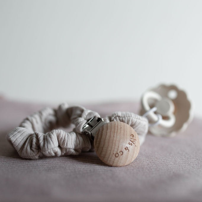 Ribbed Cotton - Solid Ribbed Collection Paci Clips