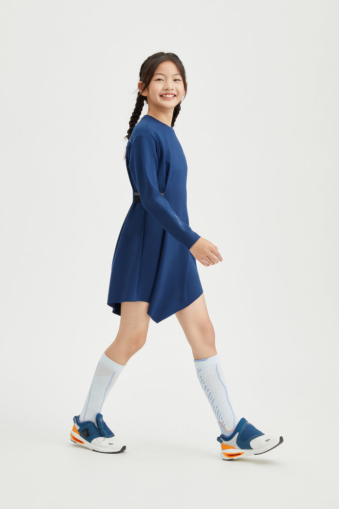 Ribbed Long-Sleeve Dress