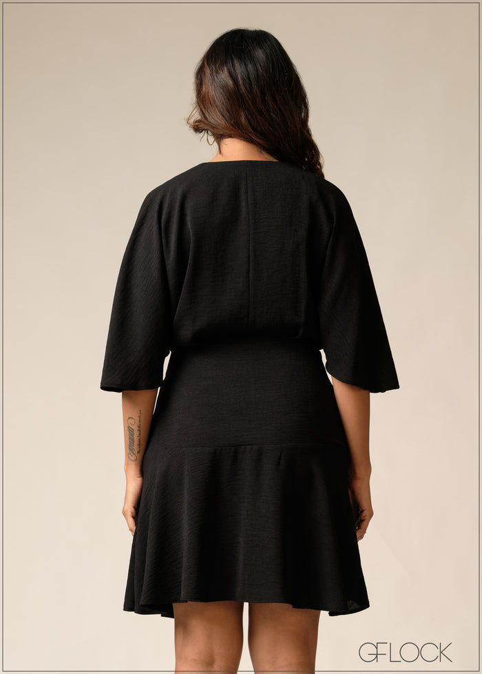 Ring Detailed Mini Dress - 300626
