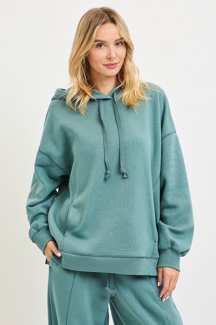 Risen Oversized Hoodie Sweatshirt-Forest
