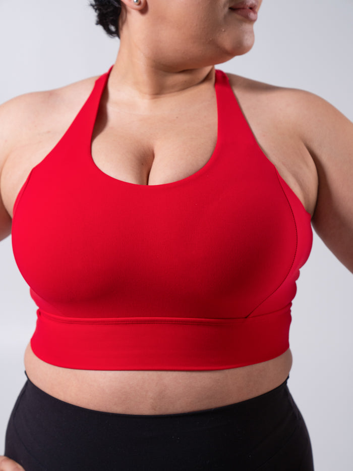 Rosa Sports Bra - Lipstick Red