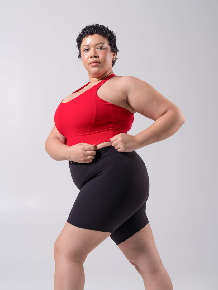 Rosa Sports Bra - Lipstick Red