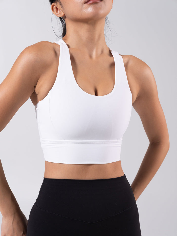 Rosa Sports Bra - White