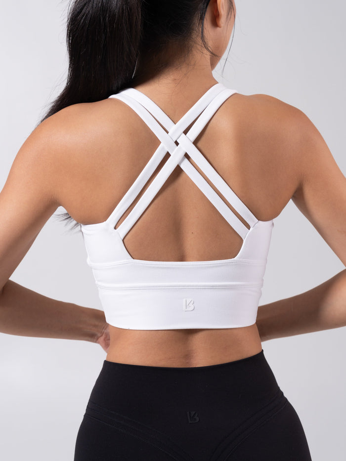 Rosa Sports Bra - White