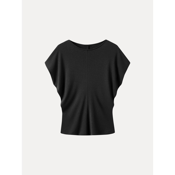 OGLmove Round Neck Relaxed Summer Top Black XS