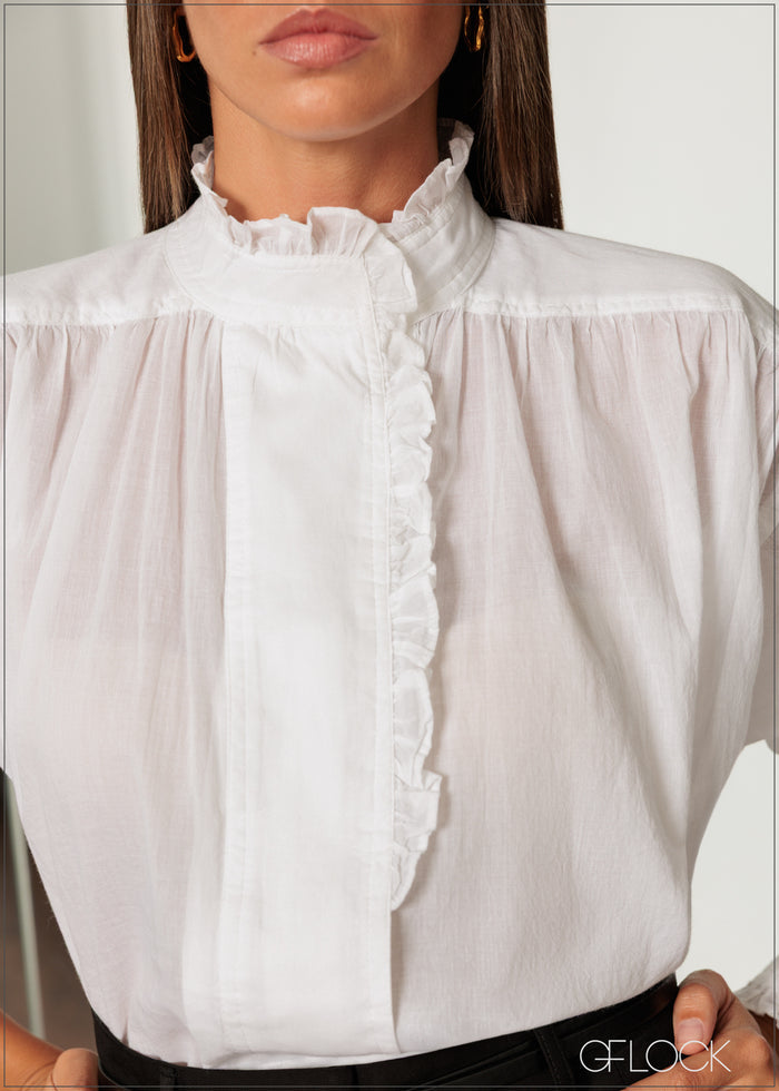 Ruffle Long Sleeve Top - 150426