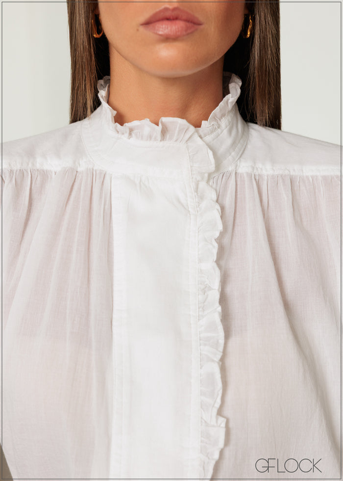 Ruffle Long Sleeve Top - 150426