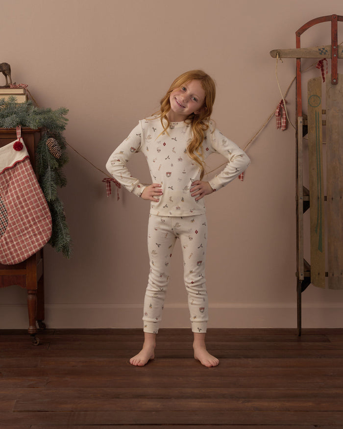 Rylee + Cru Organic Pajama Set in Favorite Things