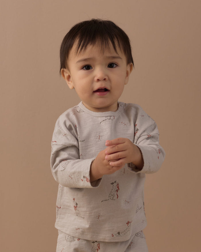 Rylee + Cru Tee + Pant Set in Dalmatian