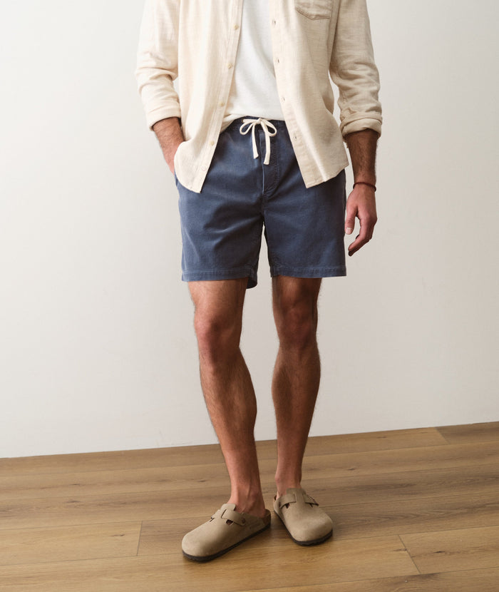 Saturday Corduroy Short 6"  - Faded Navy