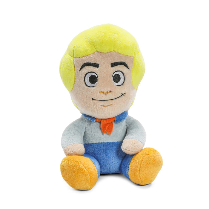 Fred Phunny plush from Scooby-Doo featuring soft fabric and detailed embroidery, 7.5-inch plush toy of the iconic character.