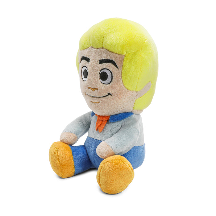 Scooby-Doo Fred Phunny Plush toy, 7.5-inch soft and cuddly plush featuring Fred from Scooby-Doo cartoon series.