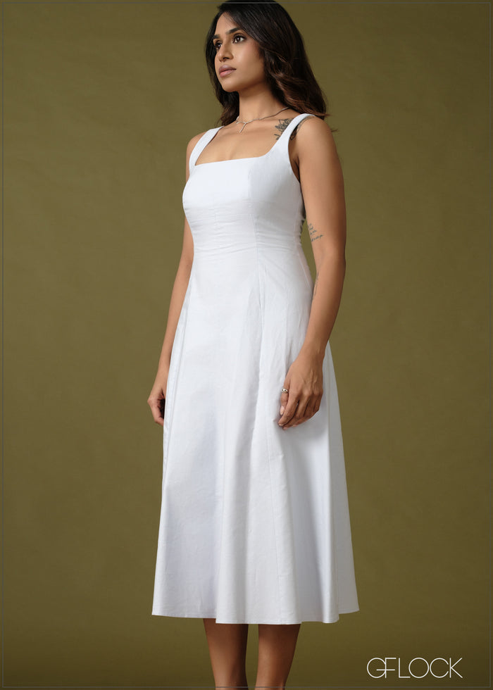Seam Detail Midi Dress - 100726