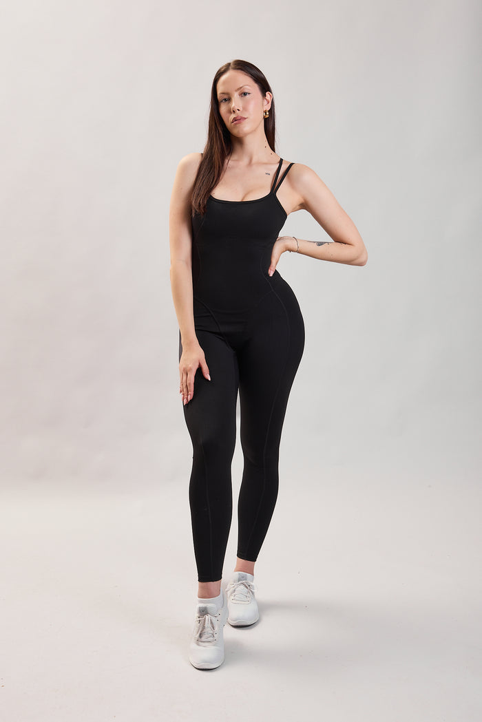 SELENE CROSSBACK ONESIE BLACK