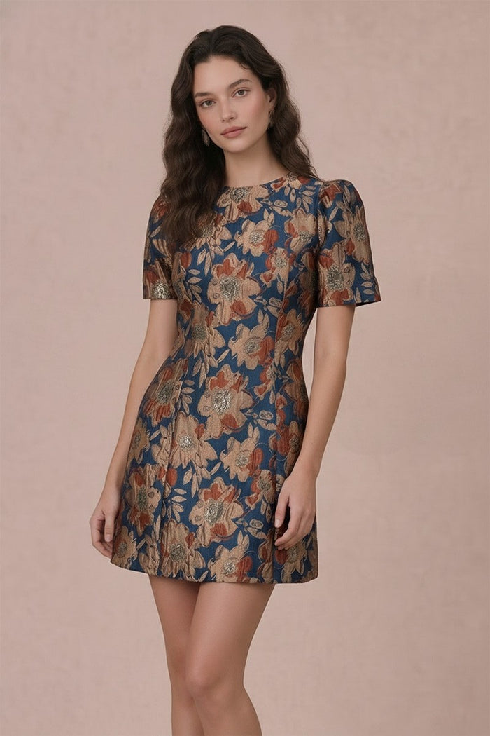 Shifting My Focus Teal Blue Mini Dress