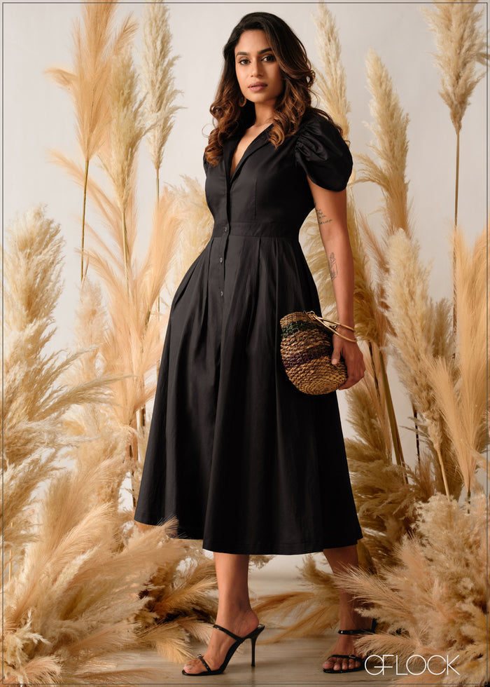 Shirt Collar Button Down Dress - women’s dress at GFLOCK Sri Lanka