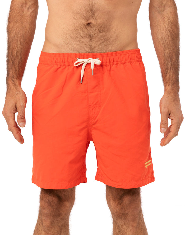 short de bain homme pako orange PULLIN en polyamide