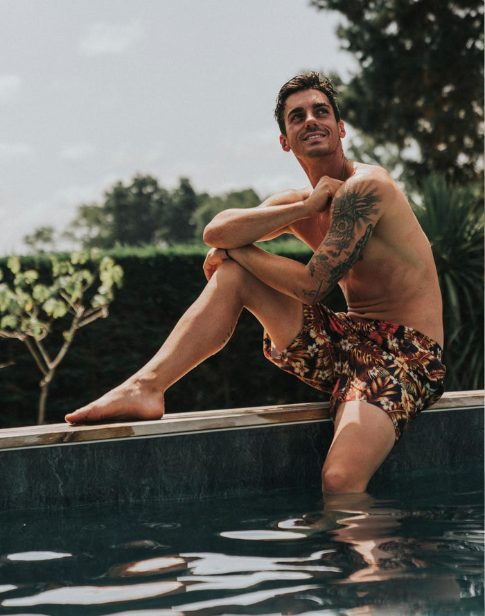 short de bain homme pako palm PULLIN en polyester