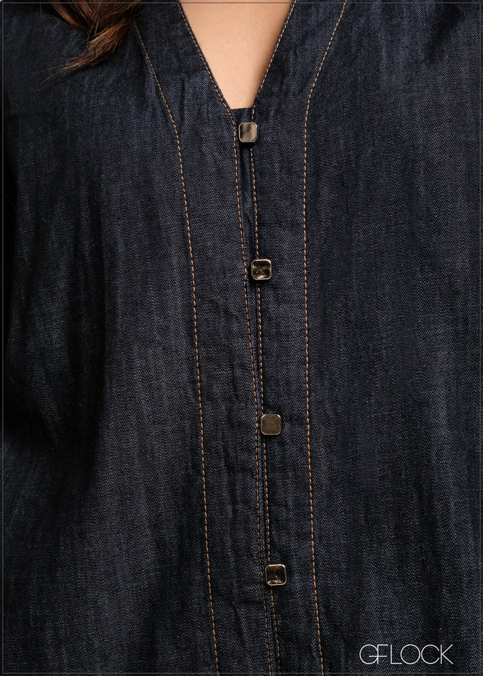 Short Sleeve Oversize Shirt - 241225D