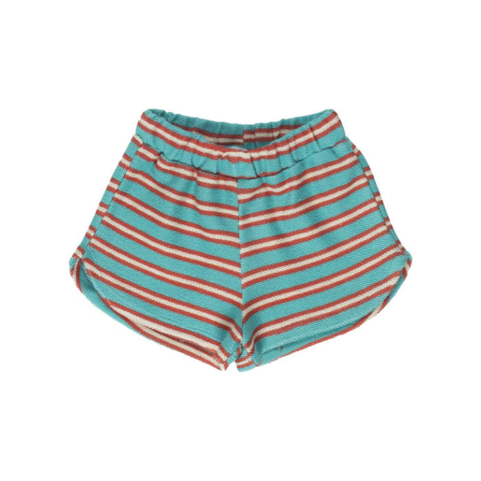 Shorts In Towel Stripes Turquoise image 0