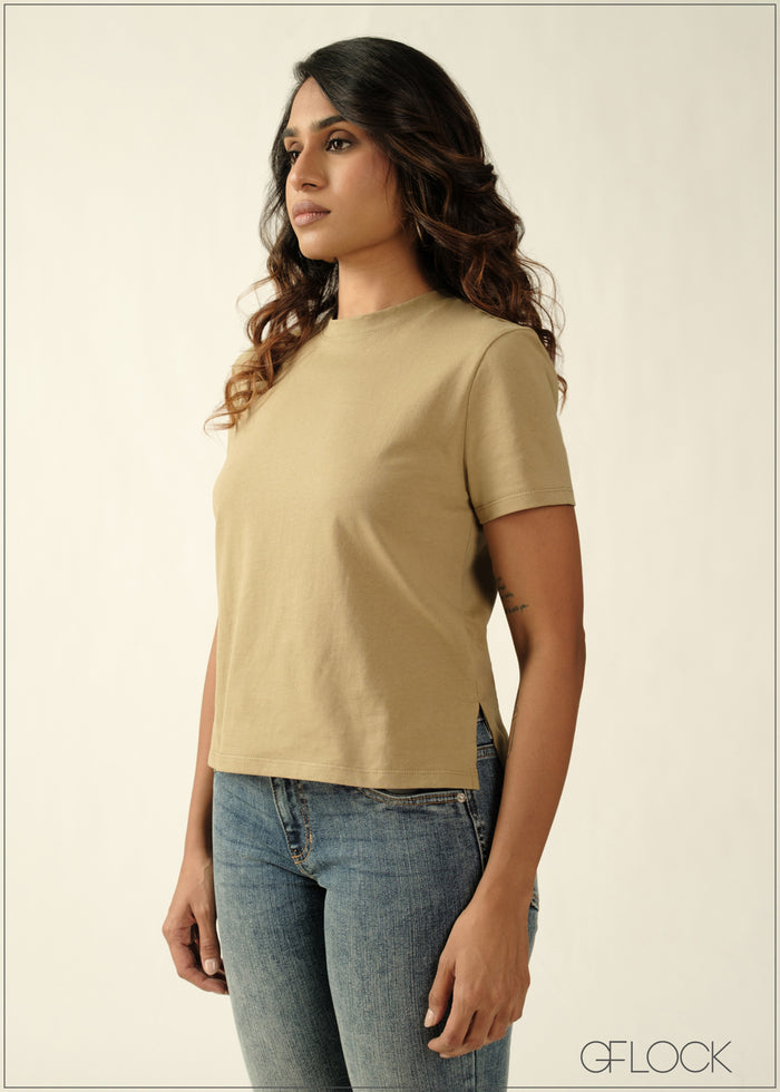 Side Slit Detailed Top - 270726