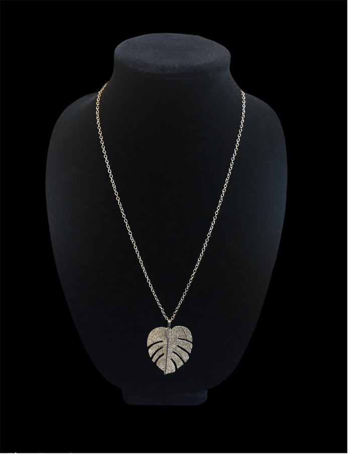 Silver Leaf Necklace