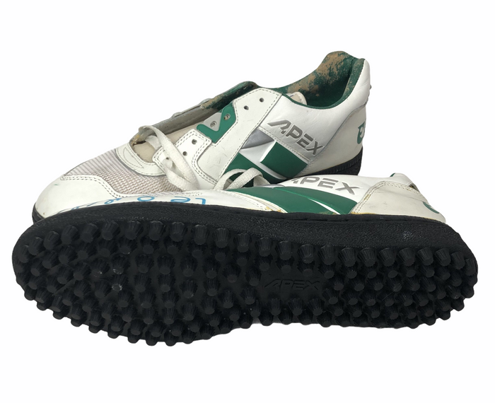 SIRAN STACY PHILADELPHIA EAGLES SIGNED GAME WORN VETERANS STADIUM APEX TURF SPIKES