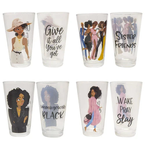 Sister Friends 2 Drinking Glasses