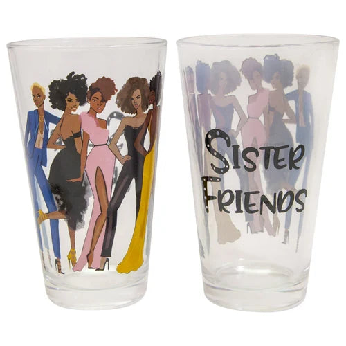 Sister Friends 2 Drinking Glasses