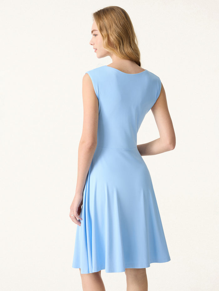 OGLmove SkinKiss Boatneck Wide Shoulder Bra Dress with Pockets