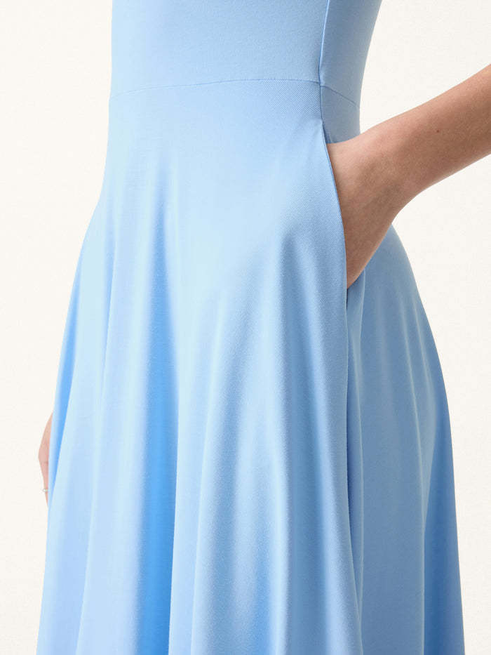 OGLmove SkinKiss Boatneck Wide Shoulder Bra Dress with Pockets