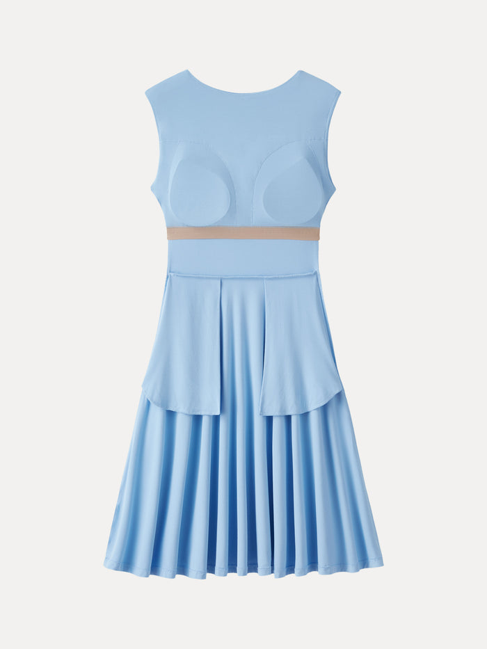 OGLmove SkinKiss Boatneck Wide Shoulder Bra Dress with Pockets