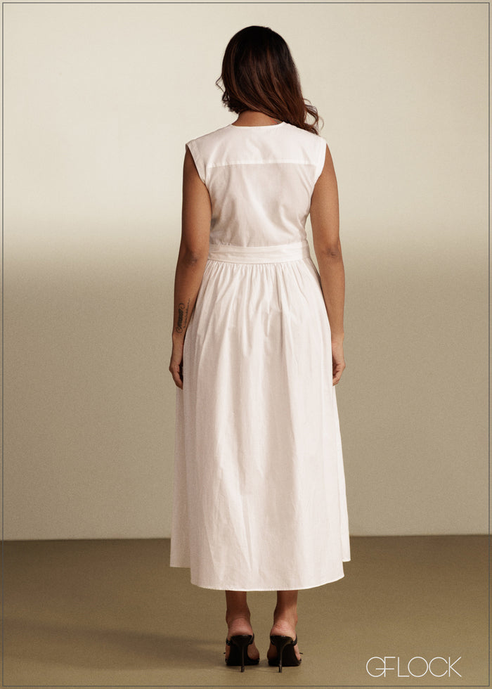 Slit Detailed Shirt Dress - 290526C