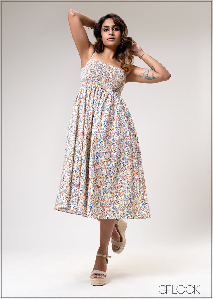 Smoking Detailed Dress - 310725